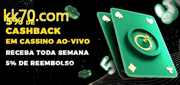 Promoções do cassino ao Vivo kk70.com